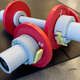 The weights felt pretty secure! You can also see the smart collars.